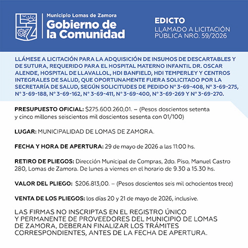 Licitaciones Sin datos  